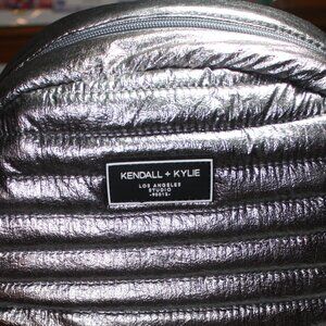 Kendall & Kylie Silver Chrome Backpack - New with tags!